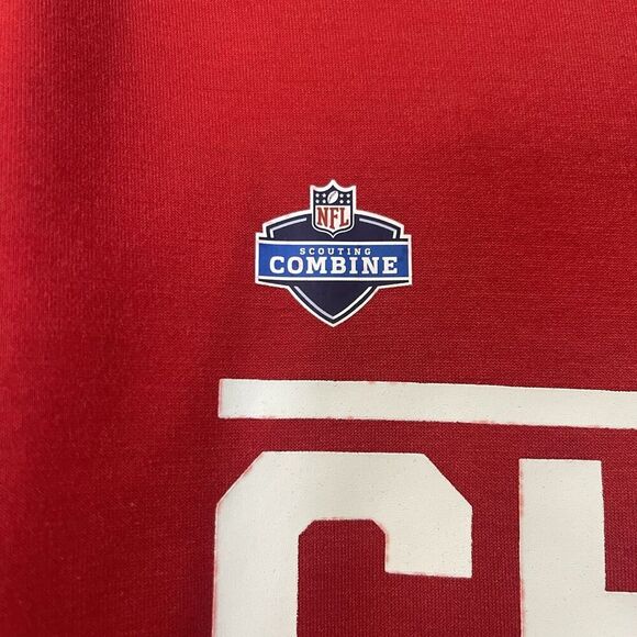 KANSAS CITY CHIEFS Combine Short Sleeve Hoodie Size XL Red NEW Football Sports - Picture 3 of 8